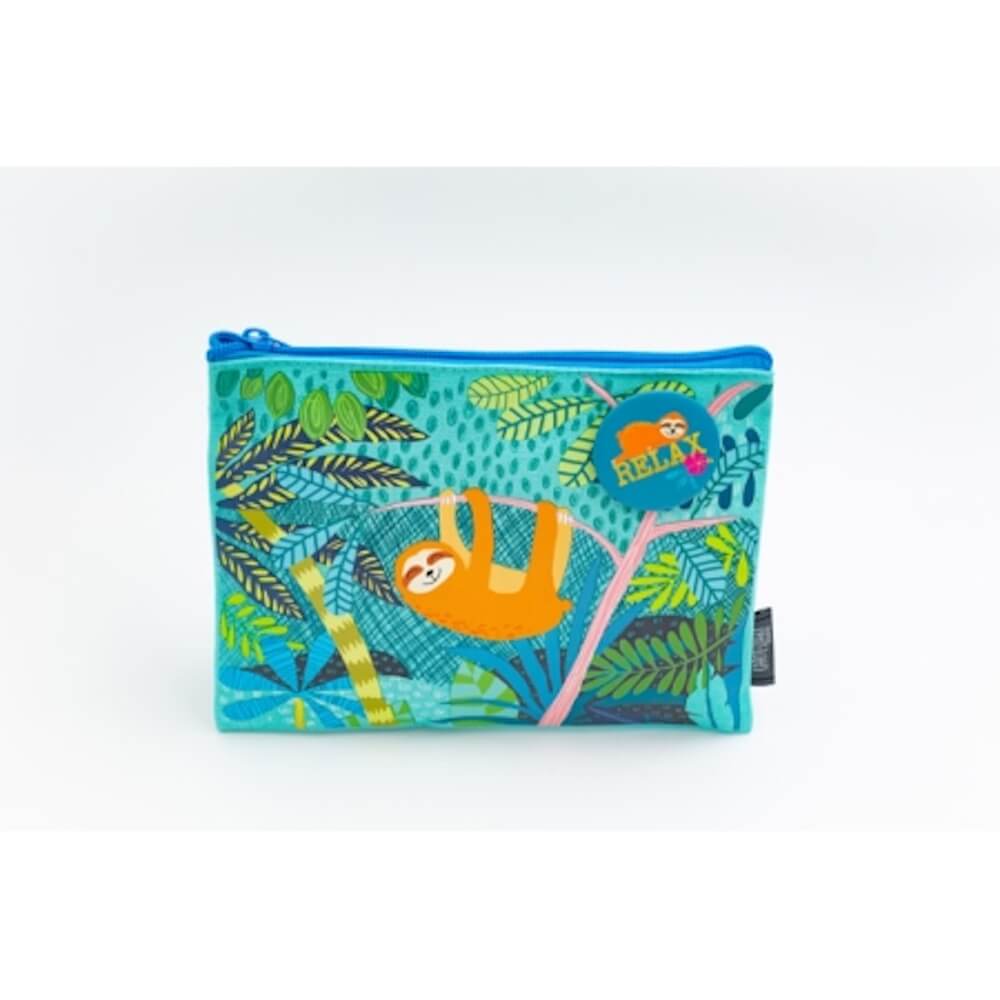 Relax - Pochette en coton + badge Cartes d'art